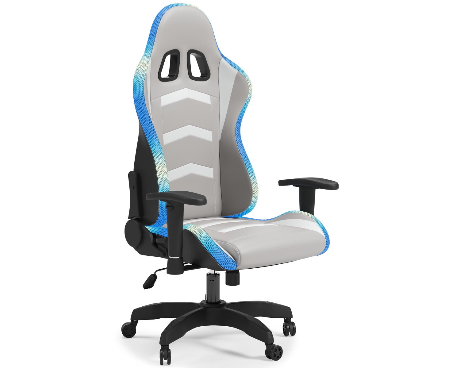 Signature Design by Ashley Contemporary Lynxtyn Home Office Desk Chair White/Gray