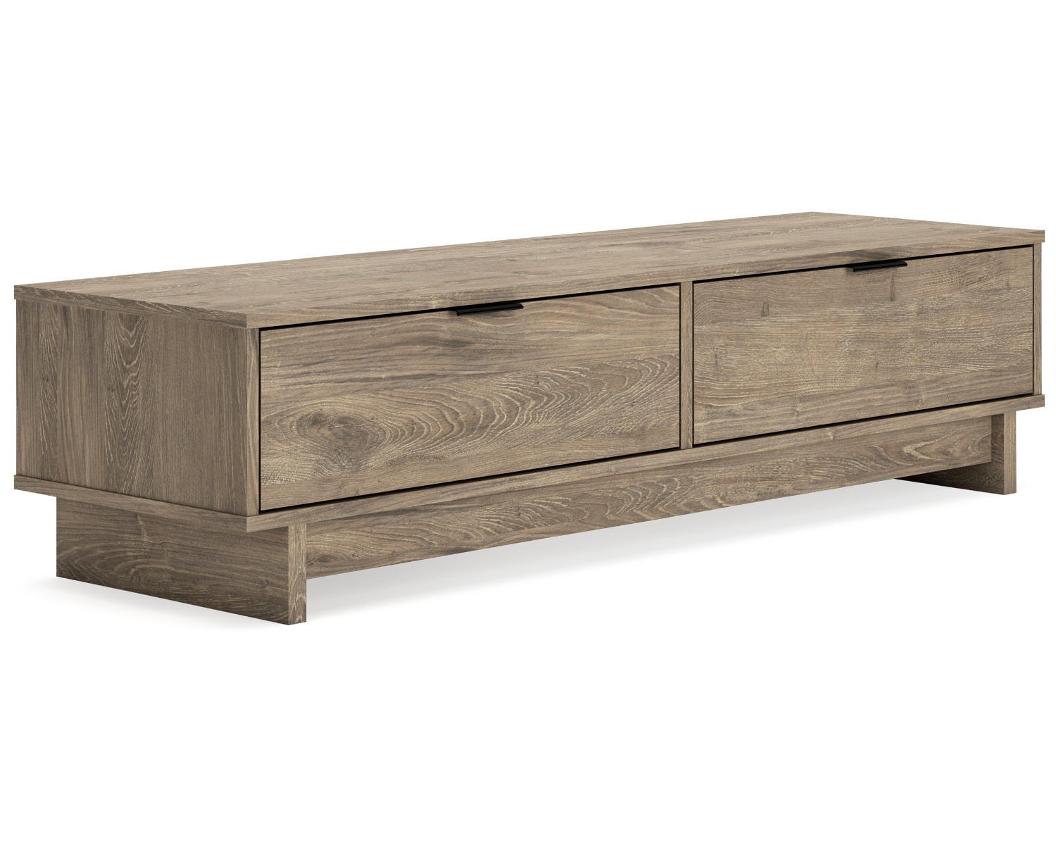 Signature Design by Ashley Contemporary Oliah Storage Bench  Natural