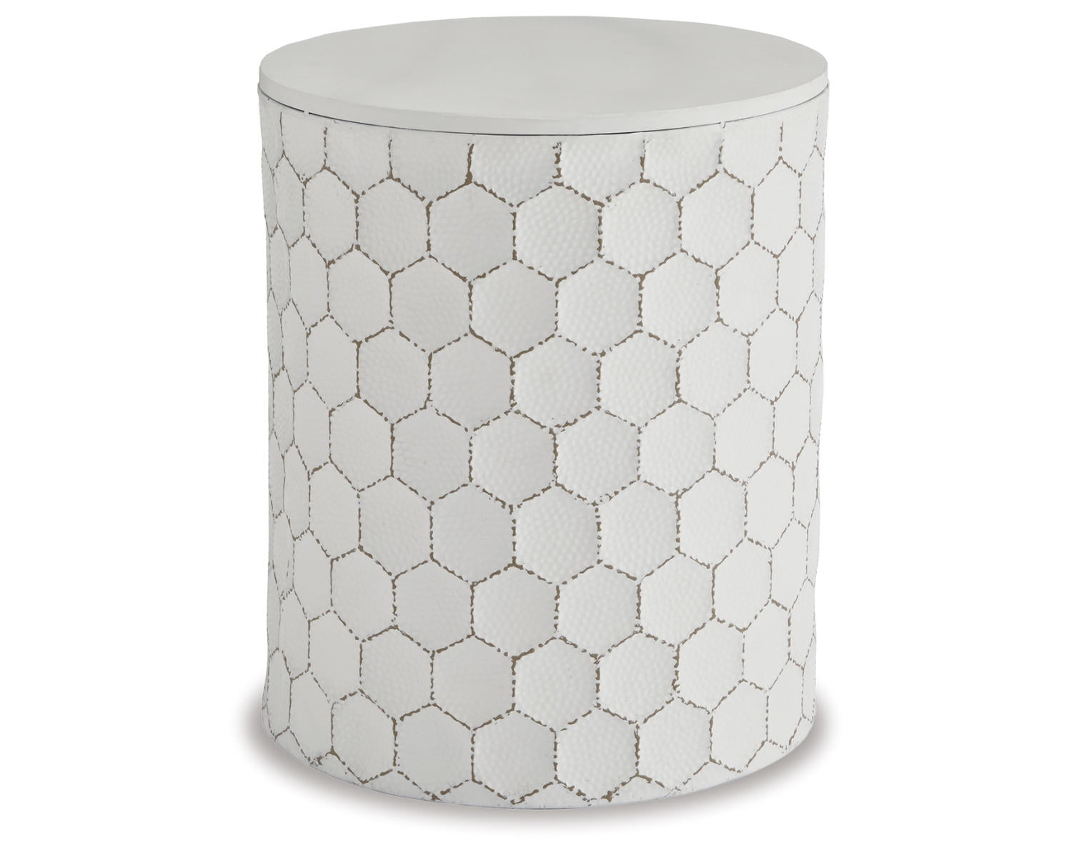 Signature Design by Ashley Contemporary Polly Stool  White