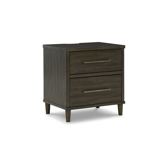Signature Design by Ashley Contemporary Wittland 2 Drawer Nightstand, Brown