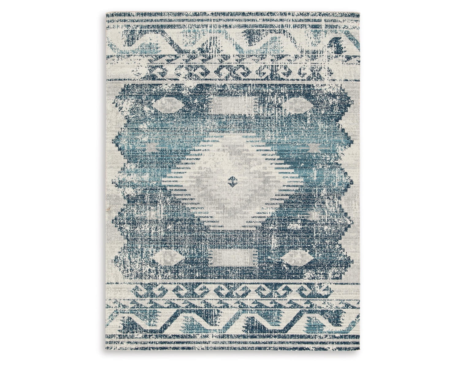 Signature Design by Ashley Daddridge 8' x 10' Rug, Blue, Gray & Ivory