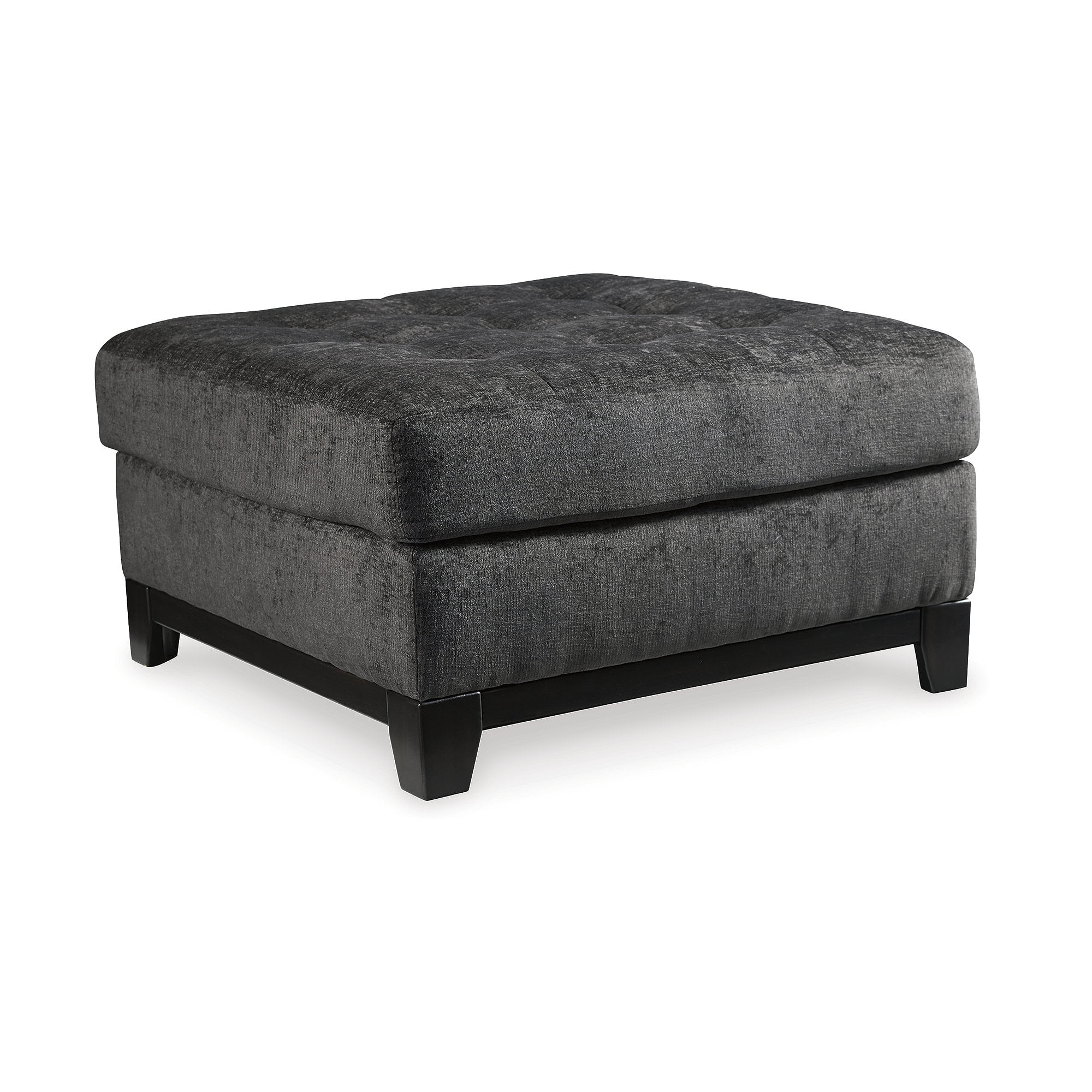 Signature Design by Ashley Reidshire Oversized Upholstered Accent Ottoman, Steel Gray