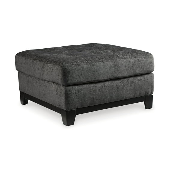 Signature Design by Ashley Reidshire Oversized Upholstered Accent Ottoman, Steel Gray