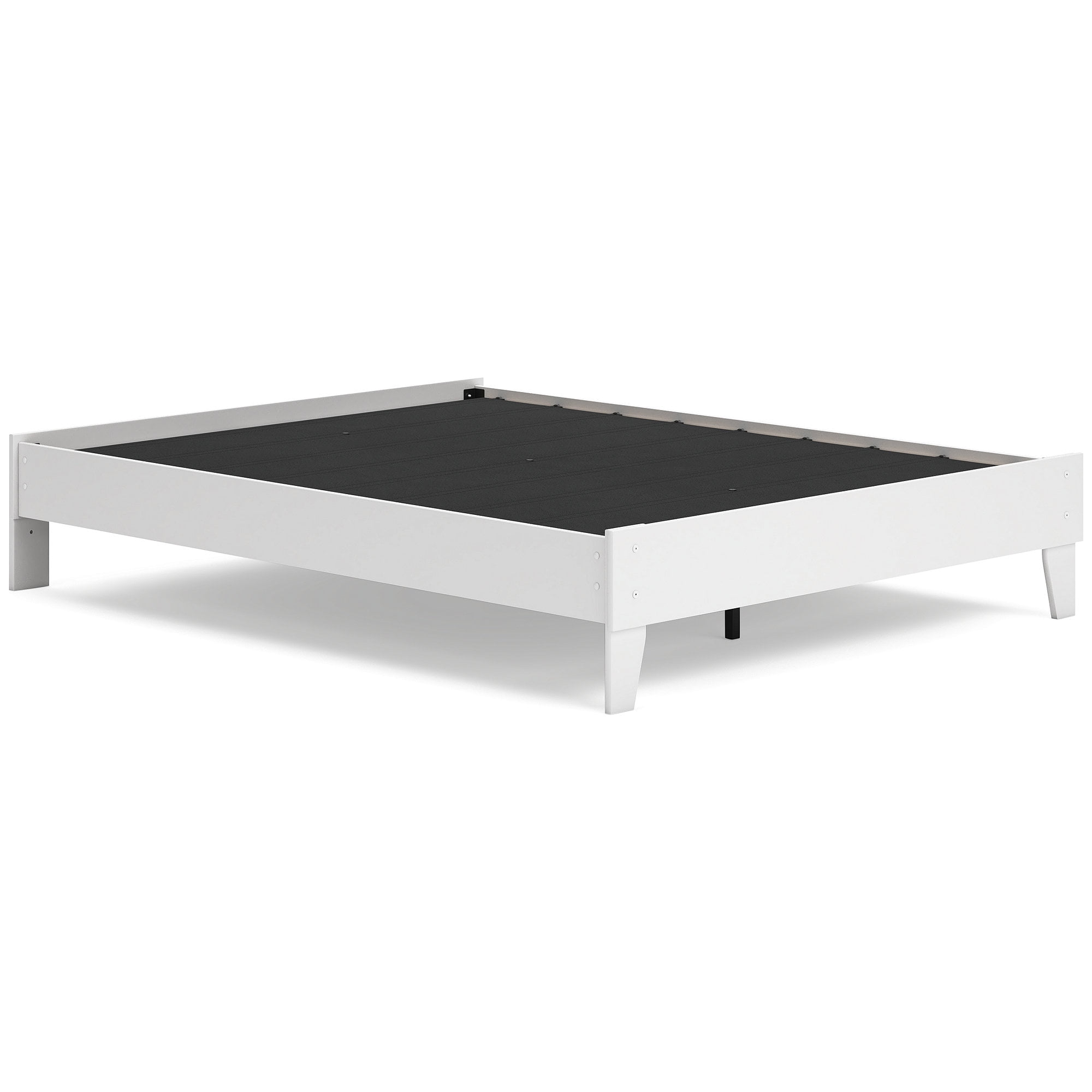 Signature Design by Ashley Socalle Queen Platform Bed in Matte White Finish