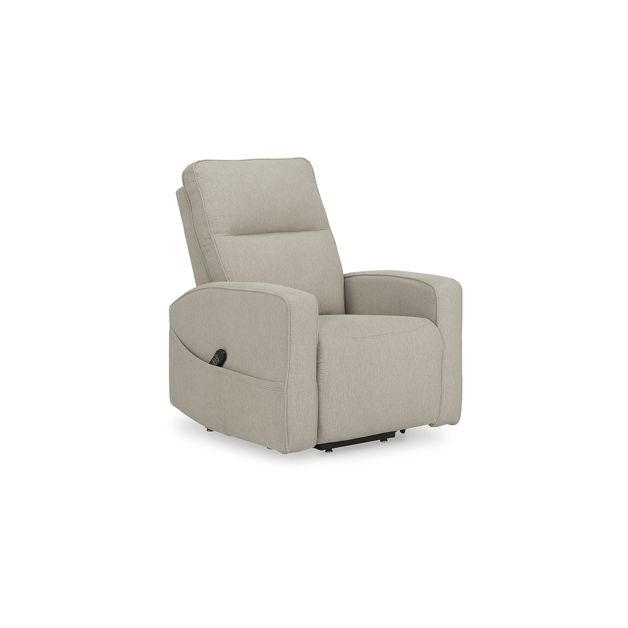 Signature Design by Ashley Starganza Power Lift Recliner Chair with Heat & Massage - Next-Gen Nuvella™ Fabric, Smoke