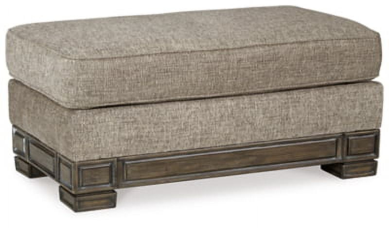Signature Design by Ashley Traditional Einsgrove Ottoman Textured Sandstone