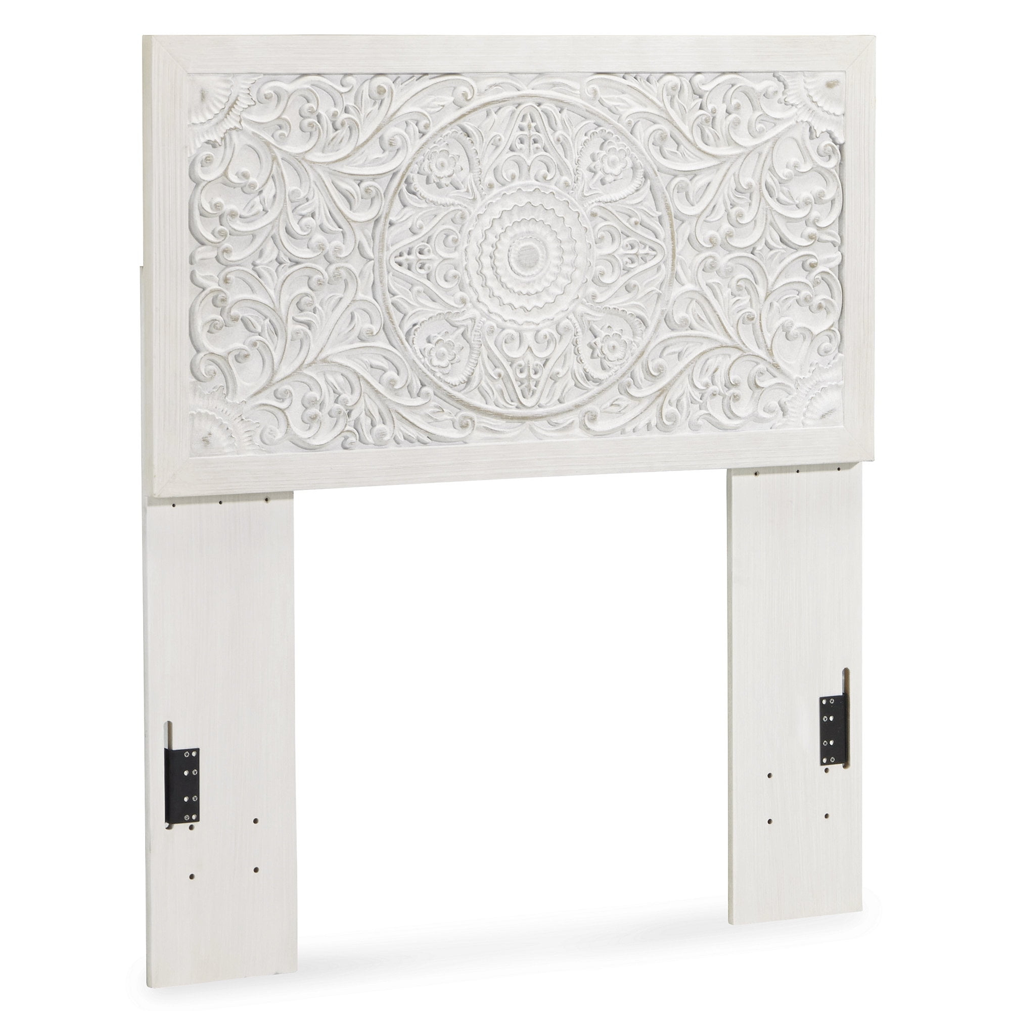 Signature Design by Ashley Traditional Paxberry Twin Panel Headboard, Whitewash