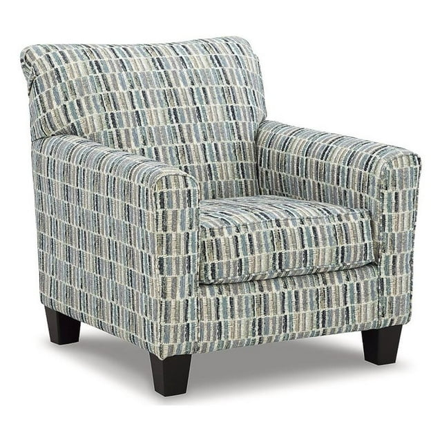 Signature Design by Ashley Valerano Blue & Beige Accent Chair