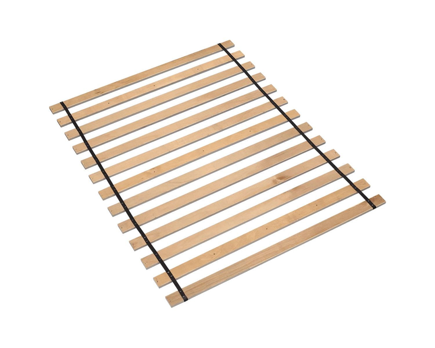 Queen Frames and Rails Roll Slats Brown - Signature Design by Ashley: Mattress Base Support, Wood Bunkie Board