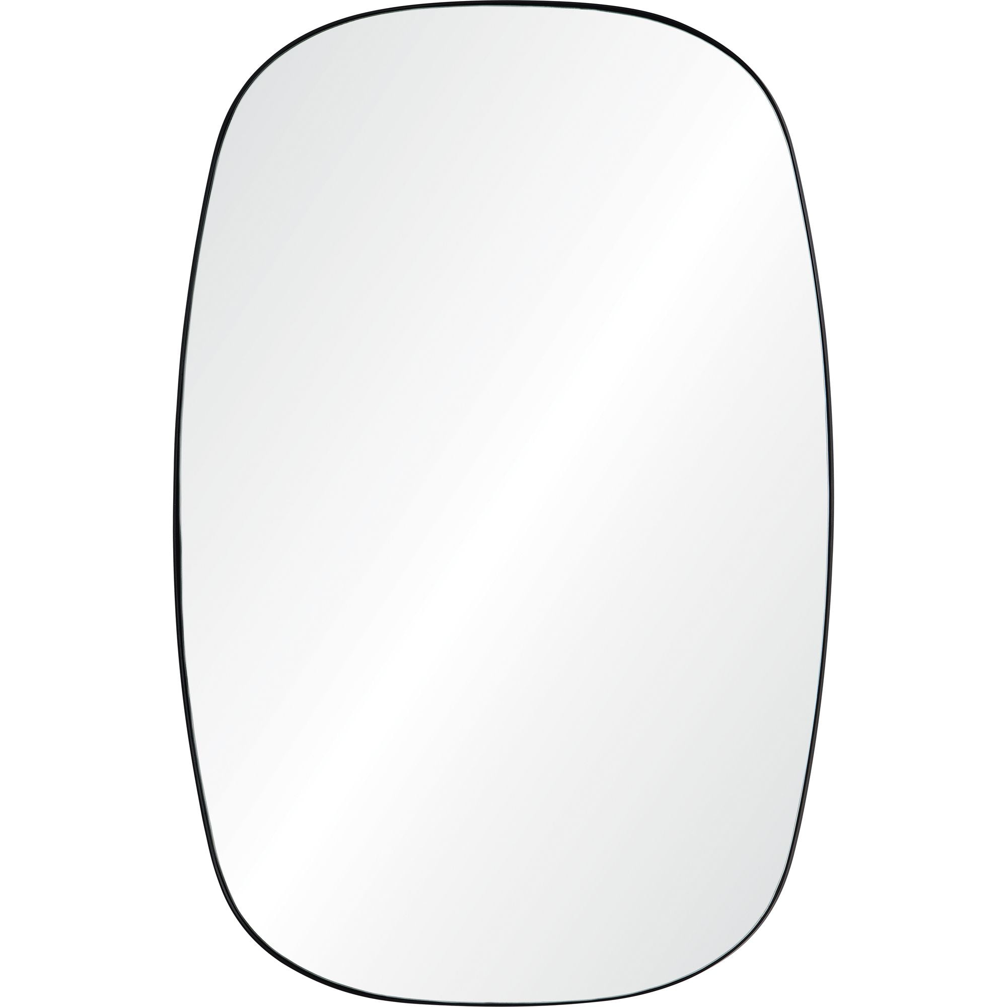 Signature Home Collection 36" Clear Powder Coated Finished Framed Rectangular Wall Mirror