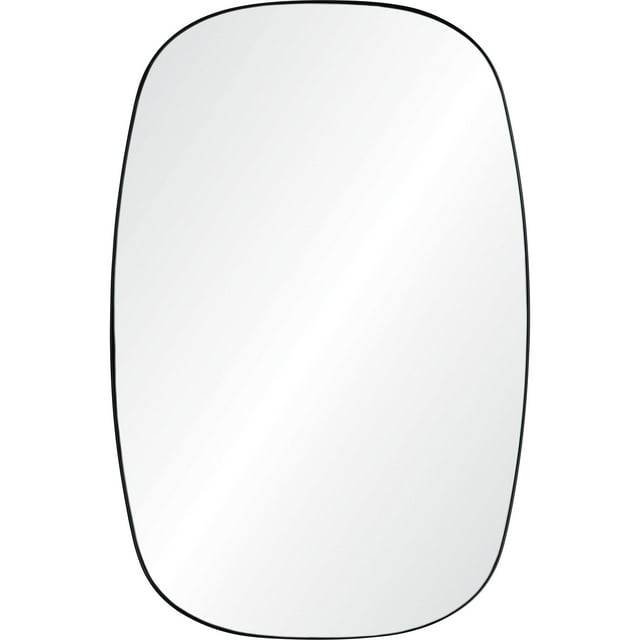 Signature Home Collection 36" Clear Powder Coated Finished Framed Rectangular Wall Mirror