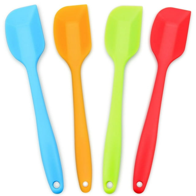 Multicolor Silicone 4-Piece Heat-Resistant Spatula Set