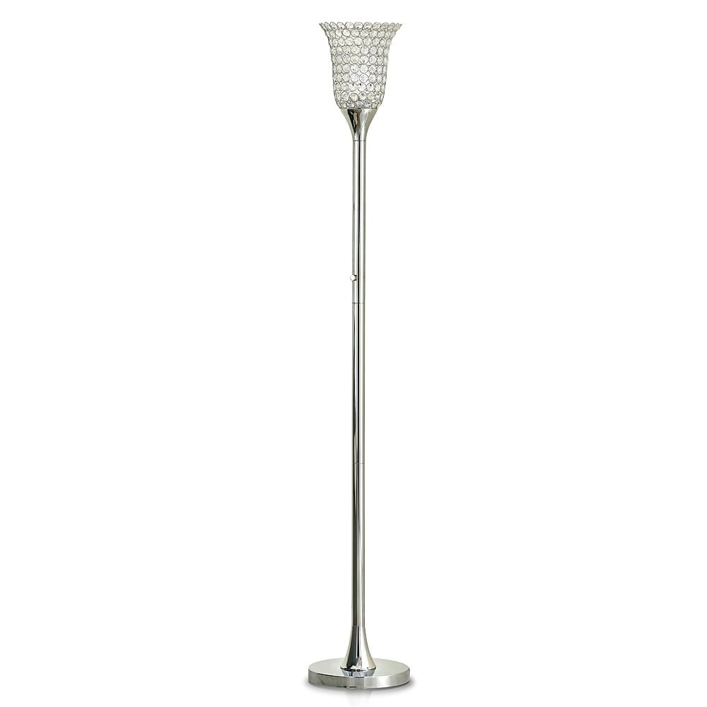 Silver Orchid  Pica 72-inch Dimmable Floor Lamp - 72"H Polished Chrome Chrome Polished