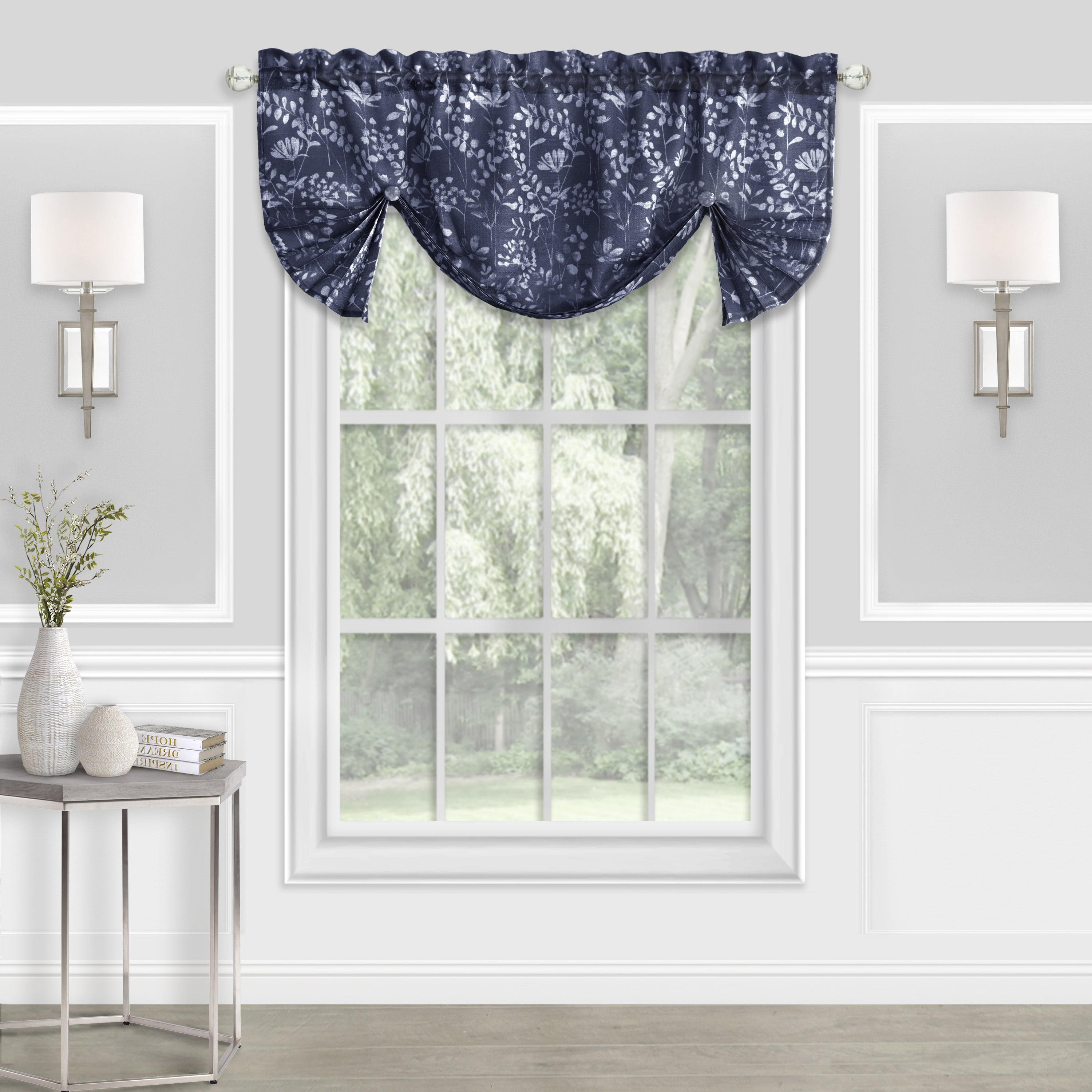Ergode Charlotte Window Curtain Valance - 52x17 - Navy