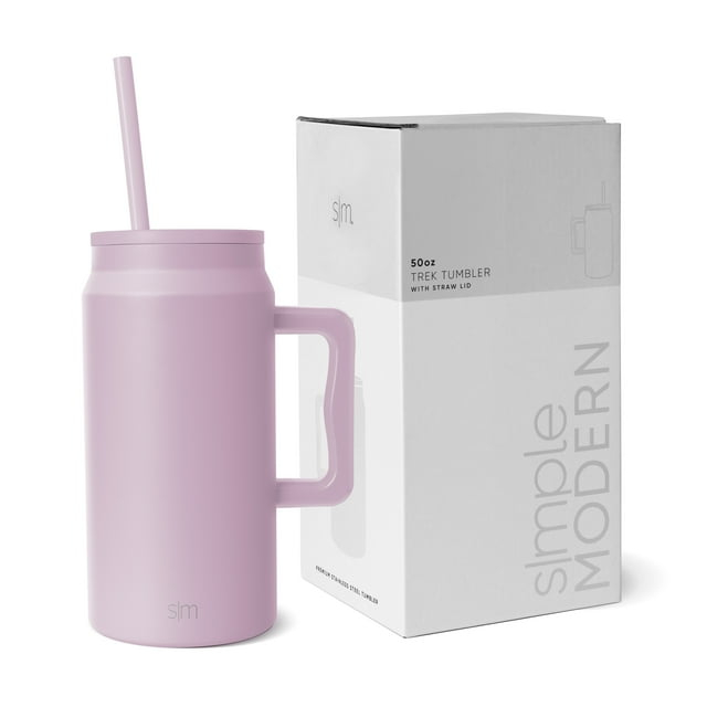 Simple Modern 50 fl oz Insulated Stainless Steel Trek Tumbler with Straw Lid | Lavender Mist