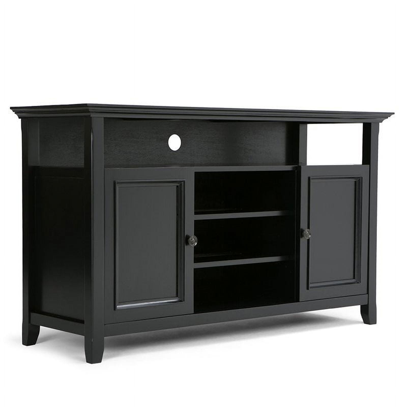 Simpli Home Amherst 54" TV Stand in Black