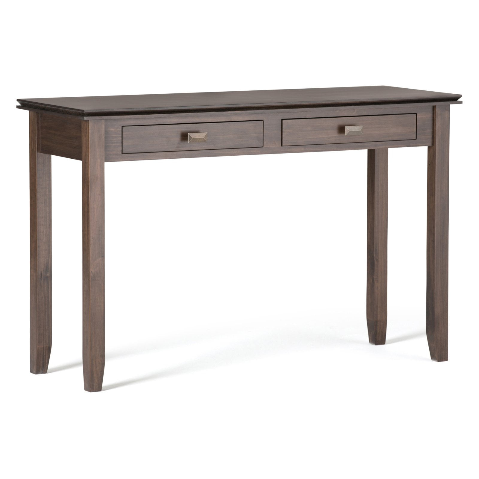 Simpli Home Artisan Wood 46" Transitional Console Sofa Table in Natural Brown