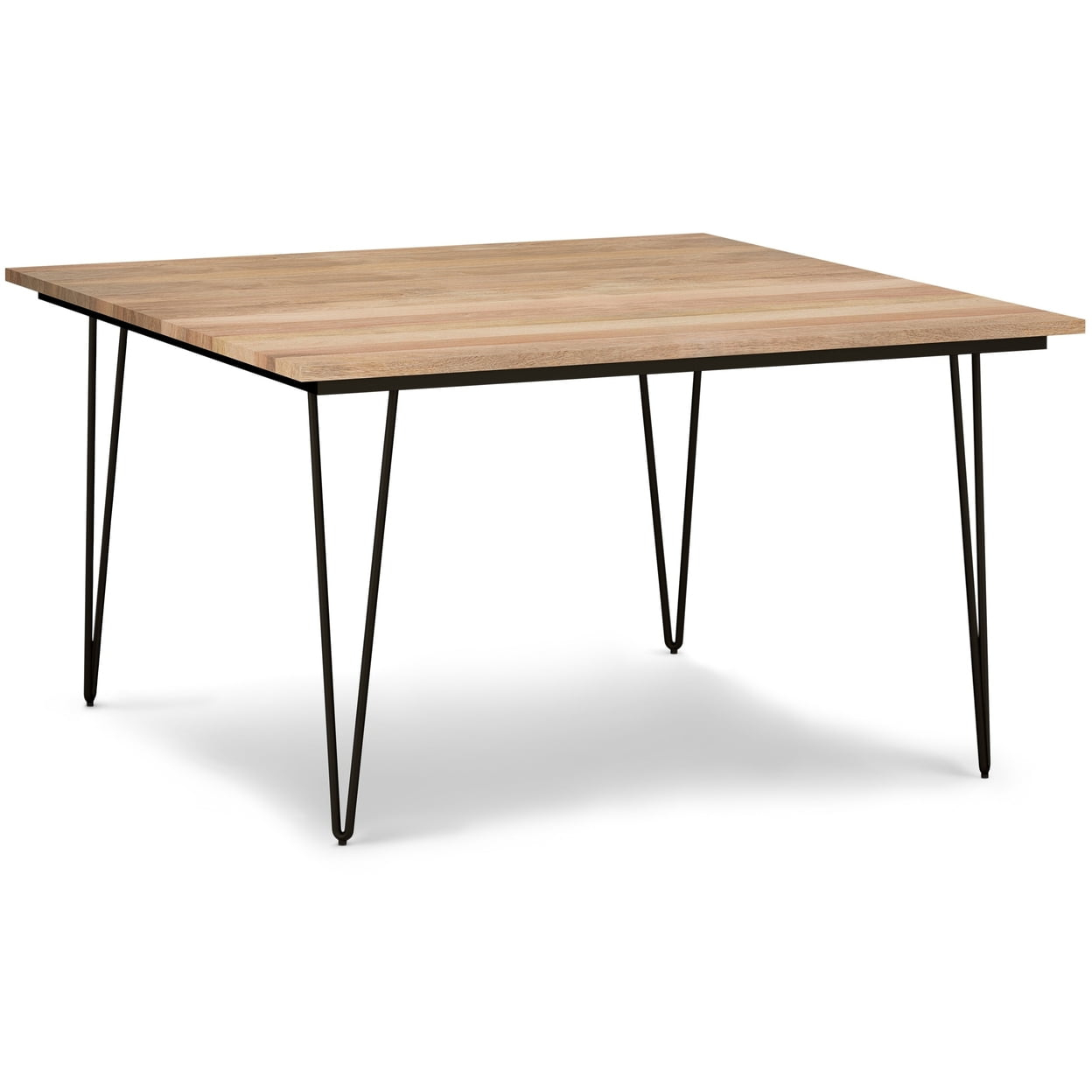 Simpli Home Hunter 54-inch Square Dining Table in Natural