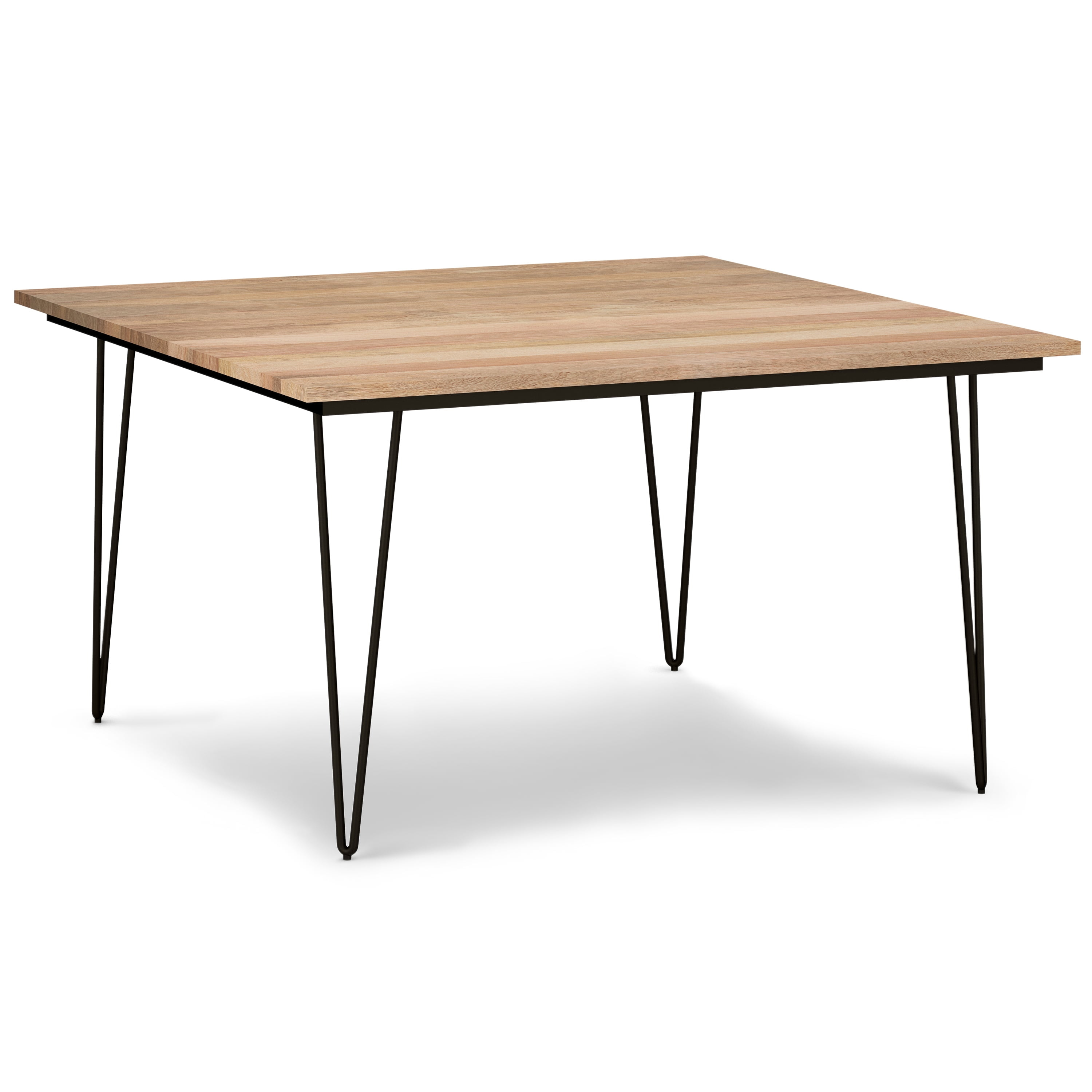 Simpli Home Hunter 54-inch Square Dining Table in Natural