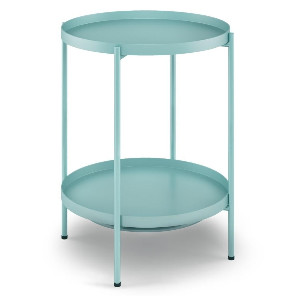 Simpli Home Monet Industrial 17 " Metal Metal End Table in Black