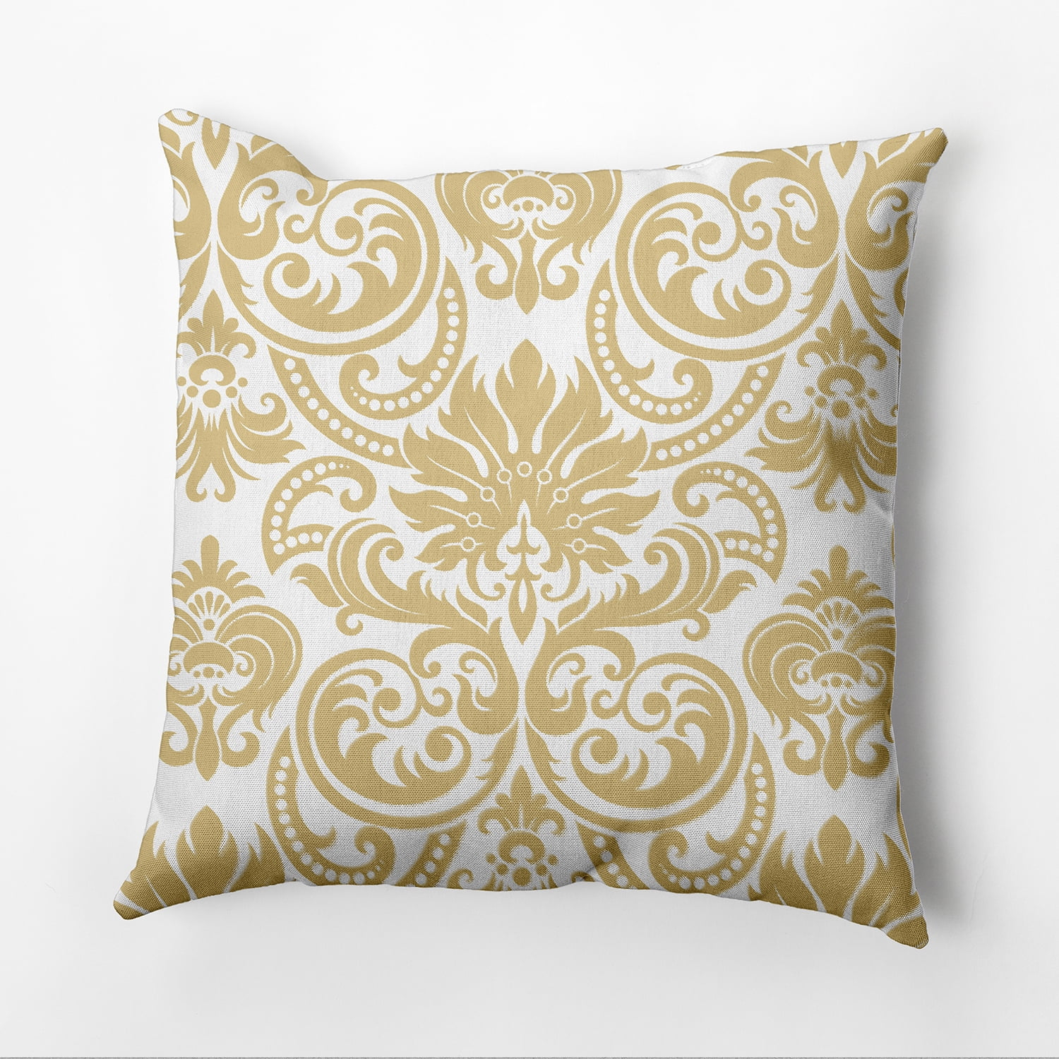 e by design Floral Frolic Damask Indoor/Outdoor Reversible Throw Pillow