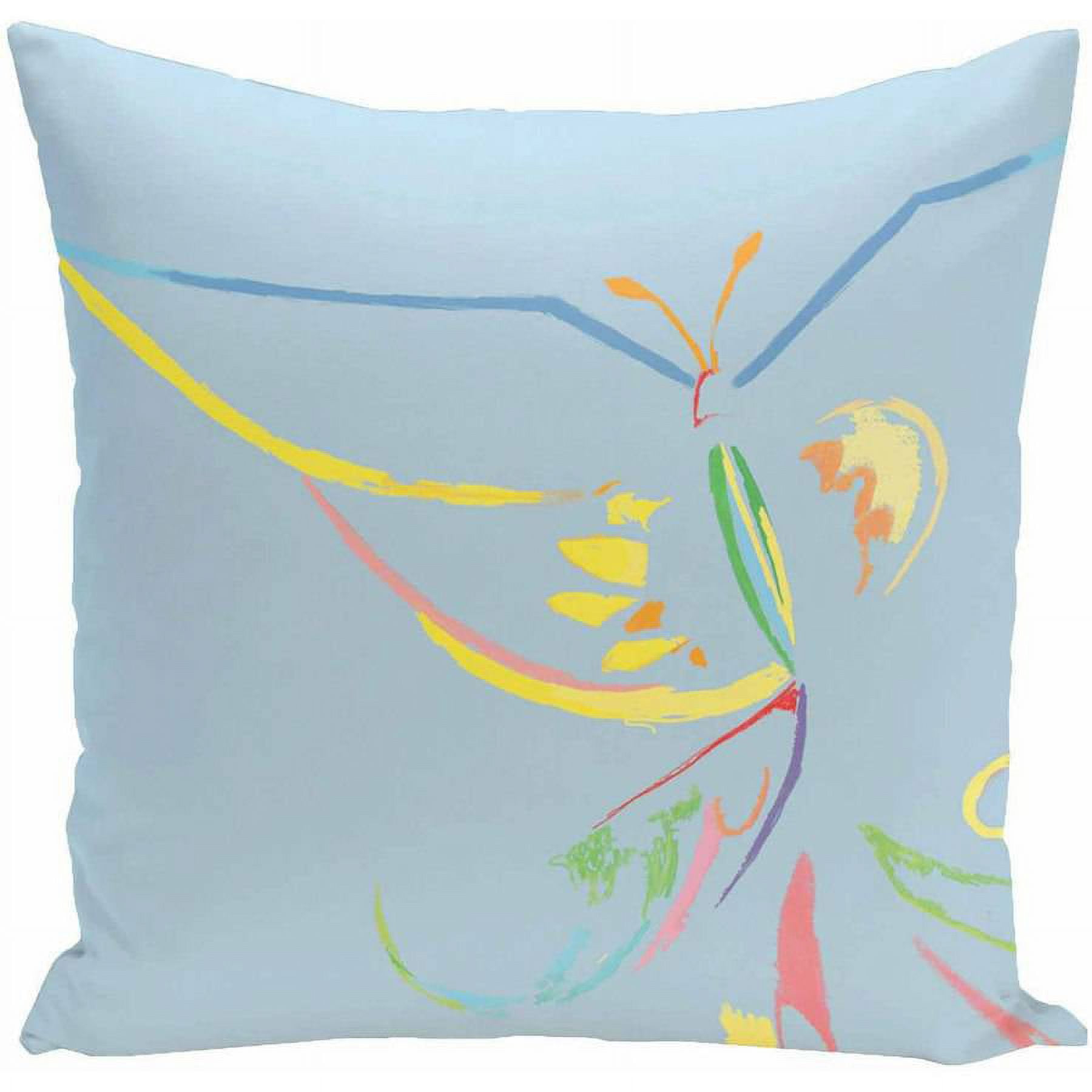 e by design Abstract Reversible Throw Pillow