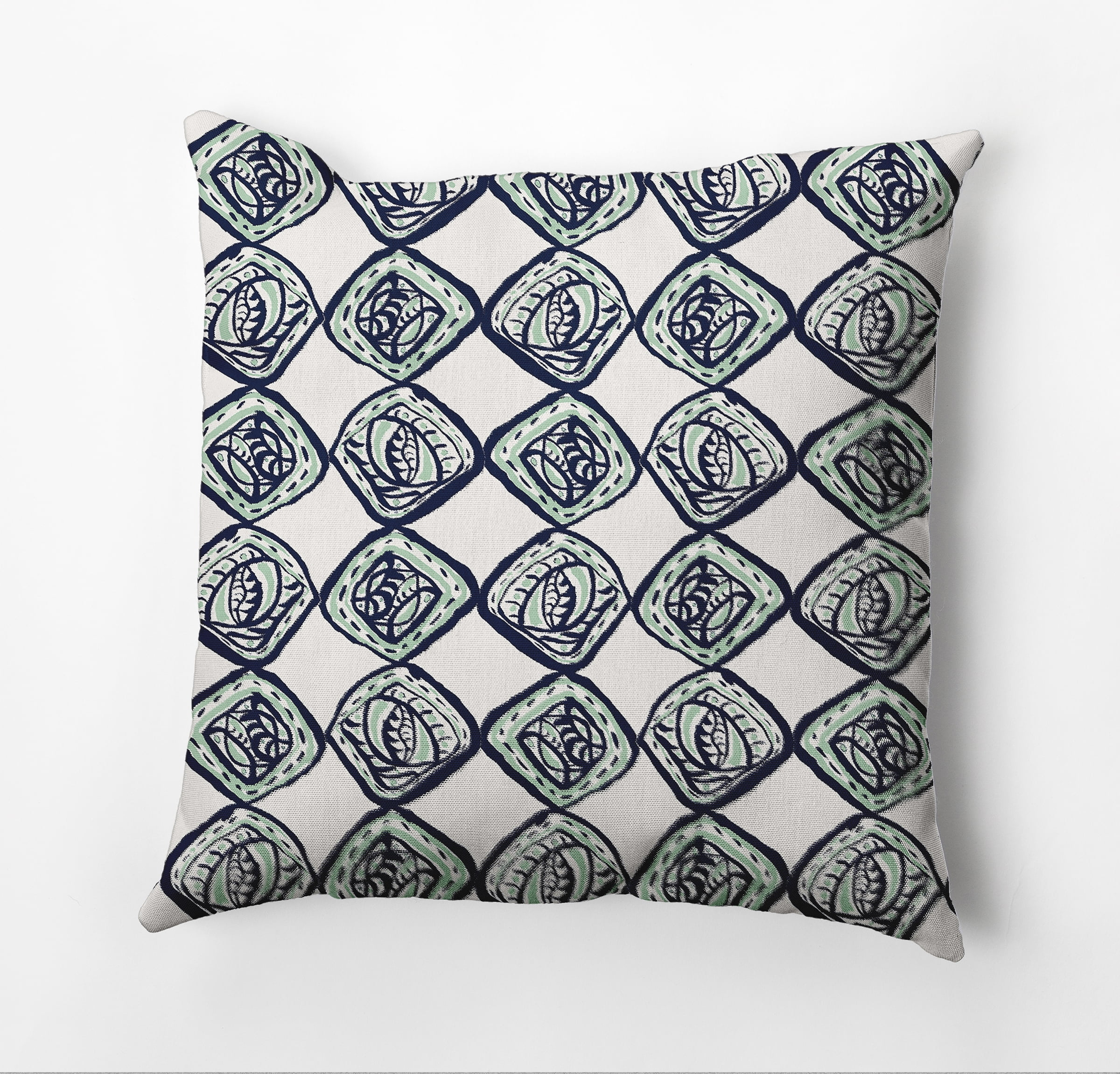 e by design Geometric Indoor/Outdoor Reversible Throw Pillow
