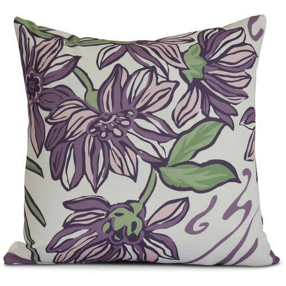 e by design Floral Frolic Floral Indoor/Outdoor Reversible Throw Pillow