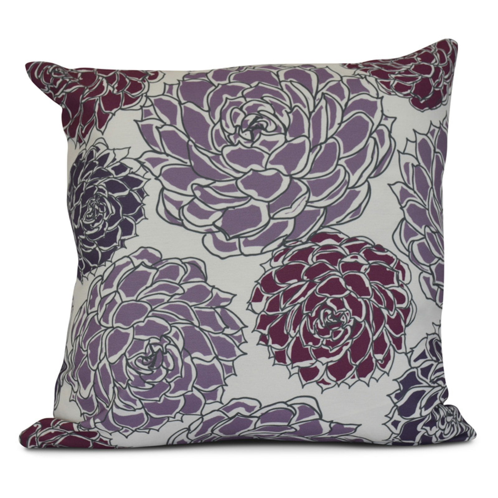 e by design Floral Frolic Floral Indoor/Outdoor Reversible Throw Pillow