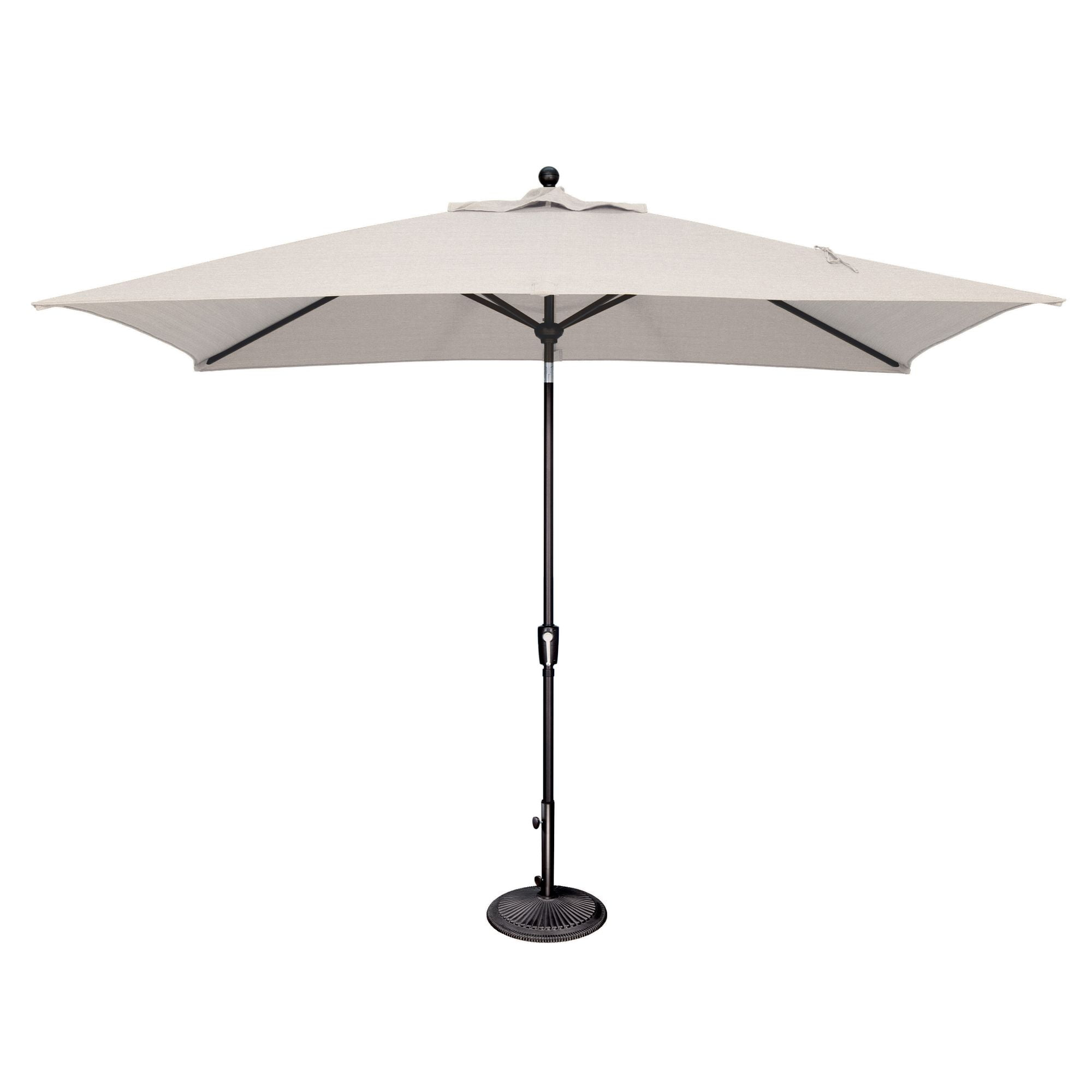 Simply Shade Catalina 120" Octagon Push Button Tilt Umbrella in Black/Natural