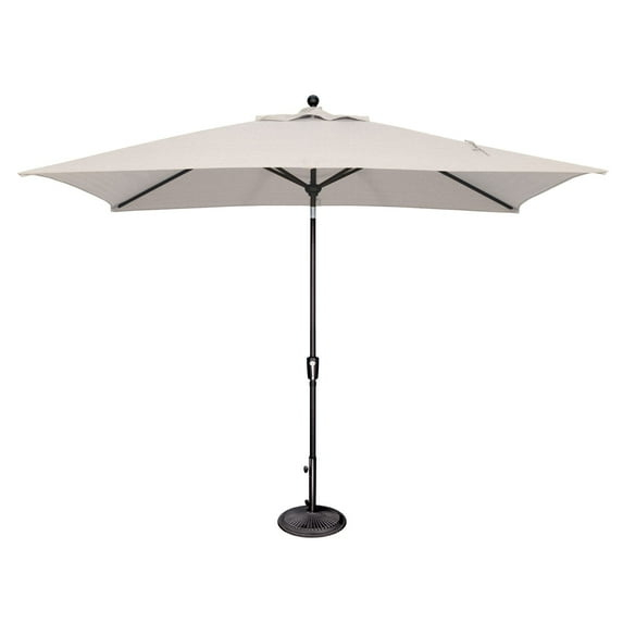 Simply Shade Catalina 120" Octagon Push Button Tilt Umbrella in Black/Natural