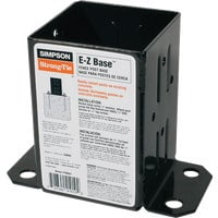 Simpson Strong-Tie 12 Gauge 4 X 4 Powder Coated Black E-Z Post Base