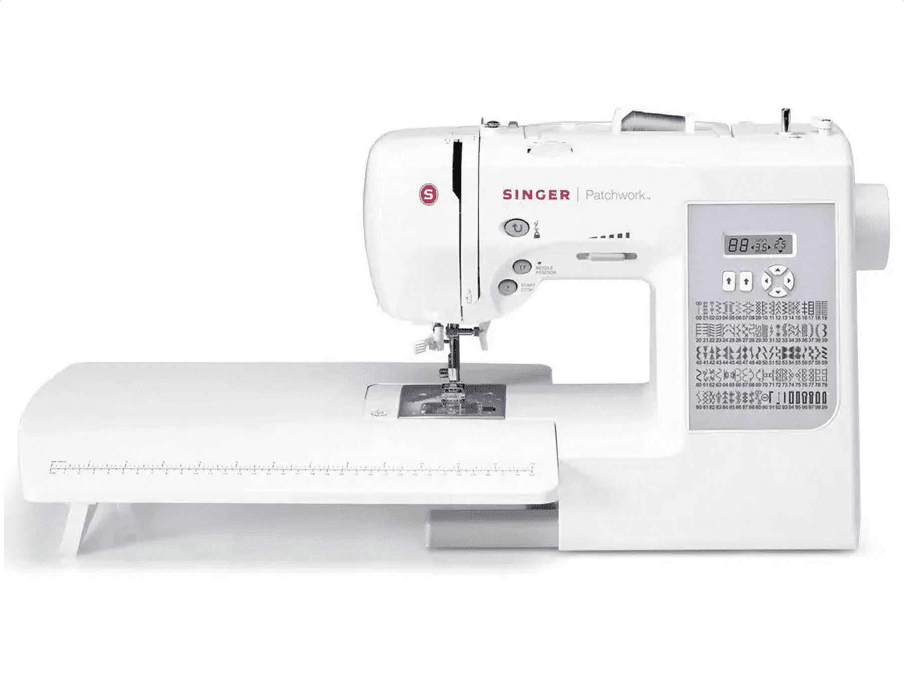 SINGER® Patchwork 7285Q Sewing Machine | 100 Stitches & 7 Buttonhole Styles | Included Extension Table & Accessories for Quilting & Sewing Project