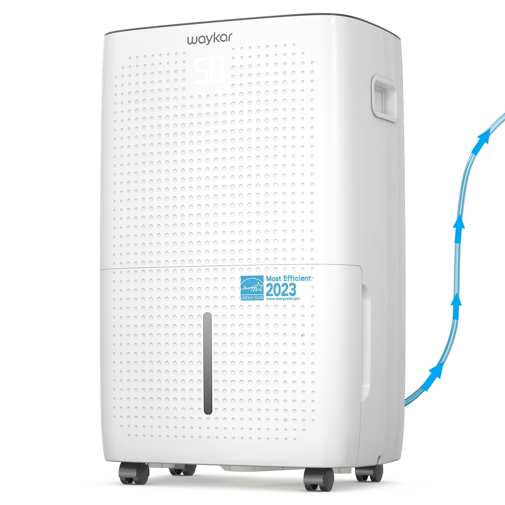 Sitvon 150 pt 7000 sq ft Whole House Dehumidifier in White - Energy Efficient, Built-in Pump