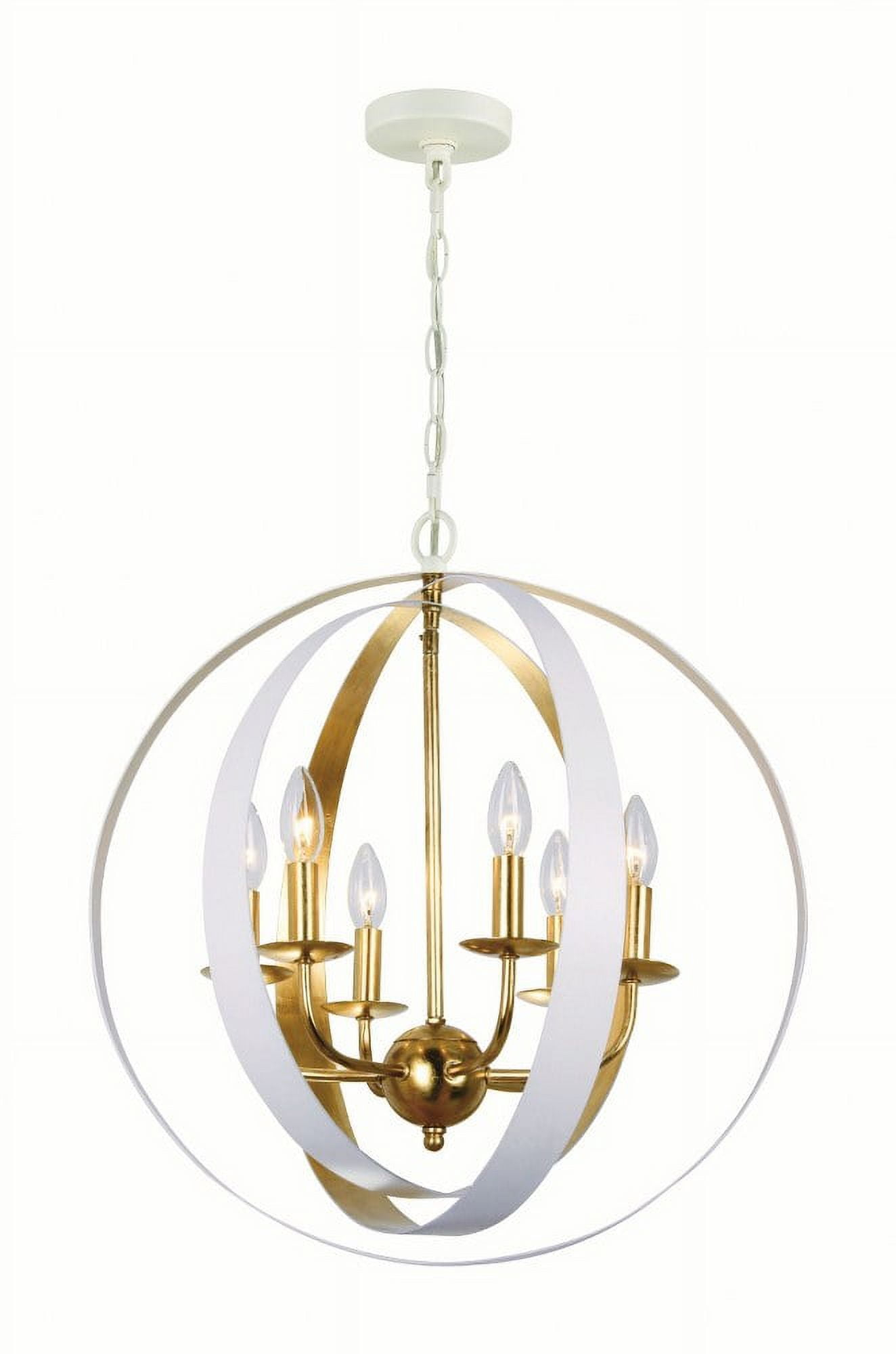 Crystorama Lighting - Six Light Chandelier - Luna - Six Light Sphere