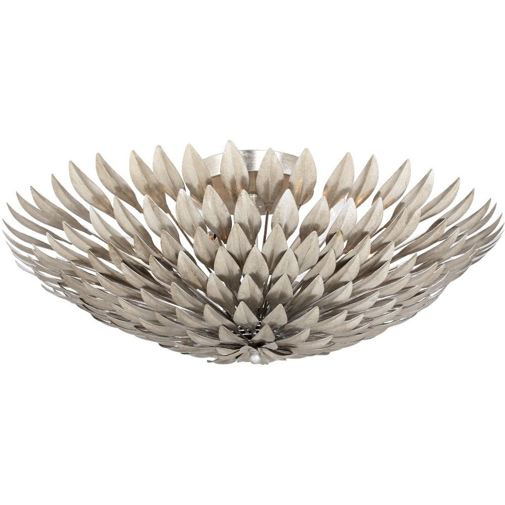 507-SA-Crystorama Lighting-Broche - Six Light Wall Sconce-Antique Silver Finish