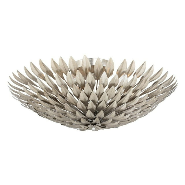 507-SA-Crystorama Lighting-Broche - Six Light Wall Sconce-Antique Silver Finish