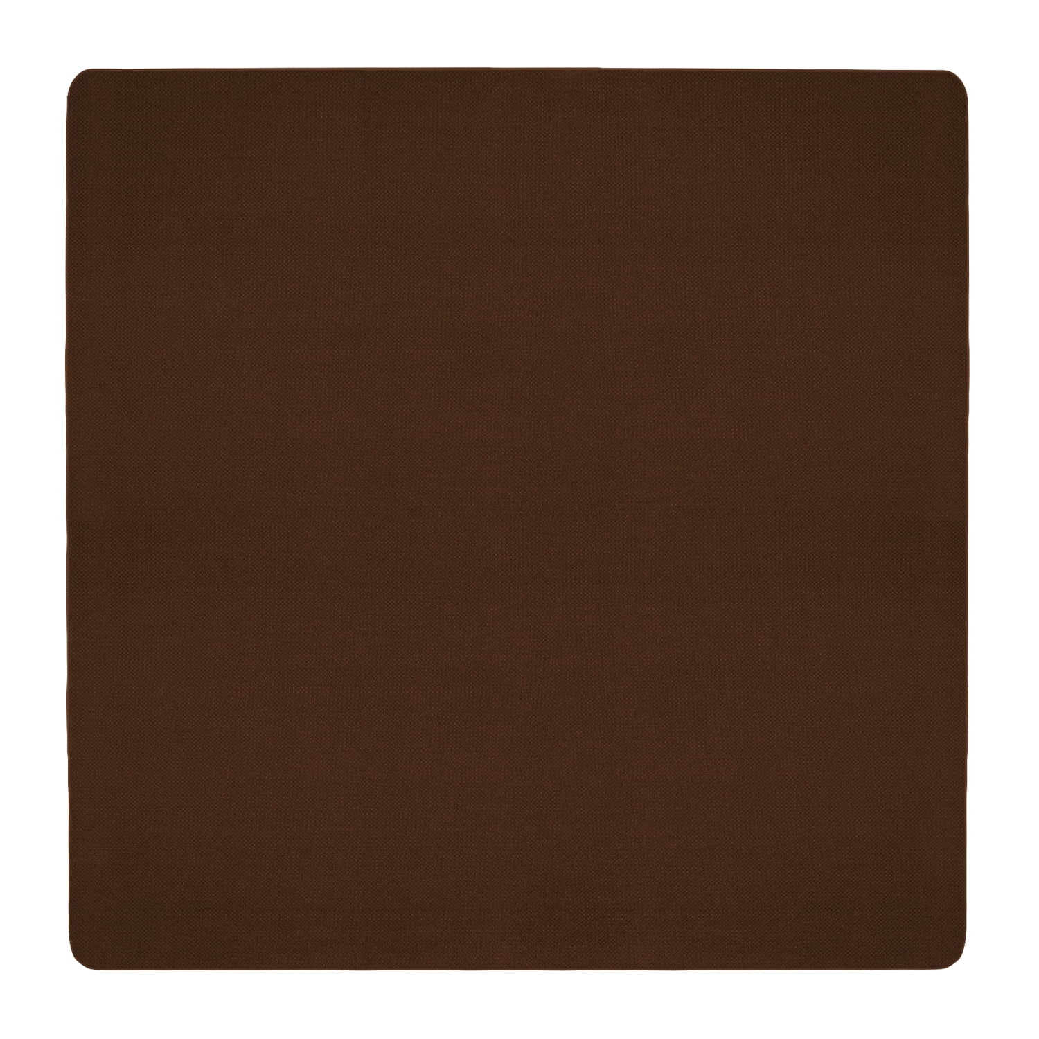 Skid-resistant Carpet Indoor Area Rug Floor Mat - Chocolate Brown - 8' X 8' - Many Other Sizes to Choose From