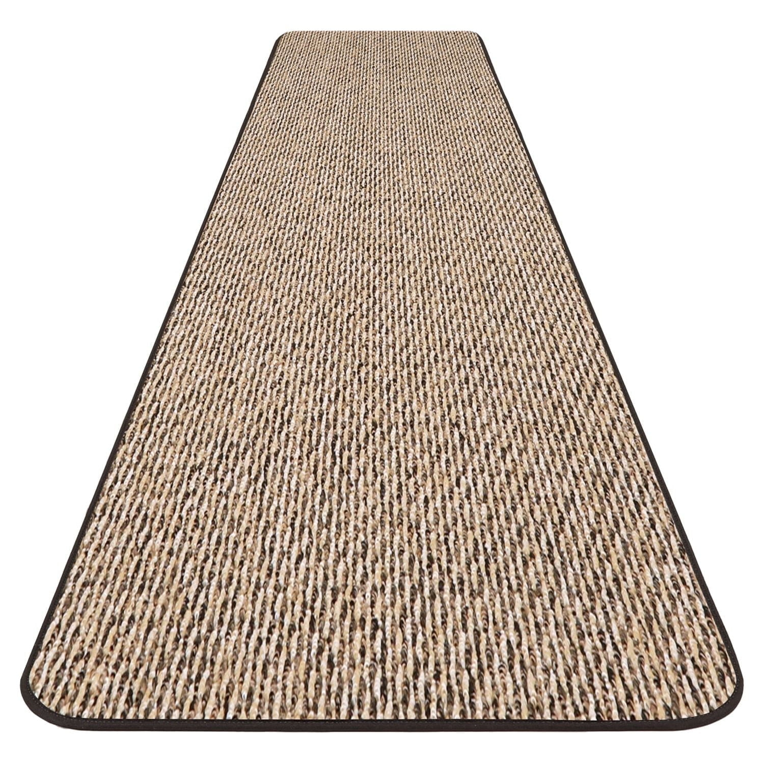 Skid-resistant Carpet Runner - Black Ripple - 10 Ft. X 27 In. - Many Other Sizes to Choose From