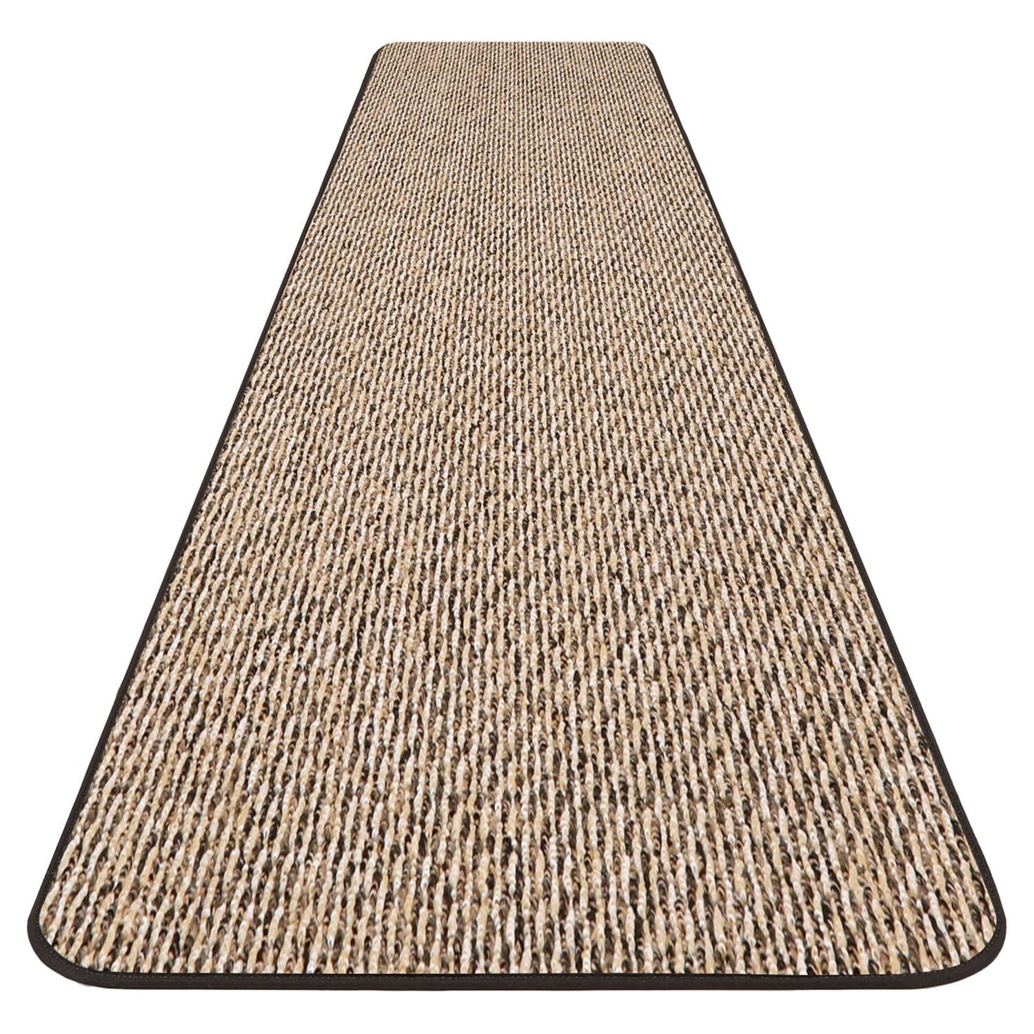 Skid-resistant Carpet Runner - Black Ripple - 14 Ft. X 27 In. - Many Other Sizes to Choose From