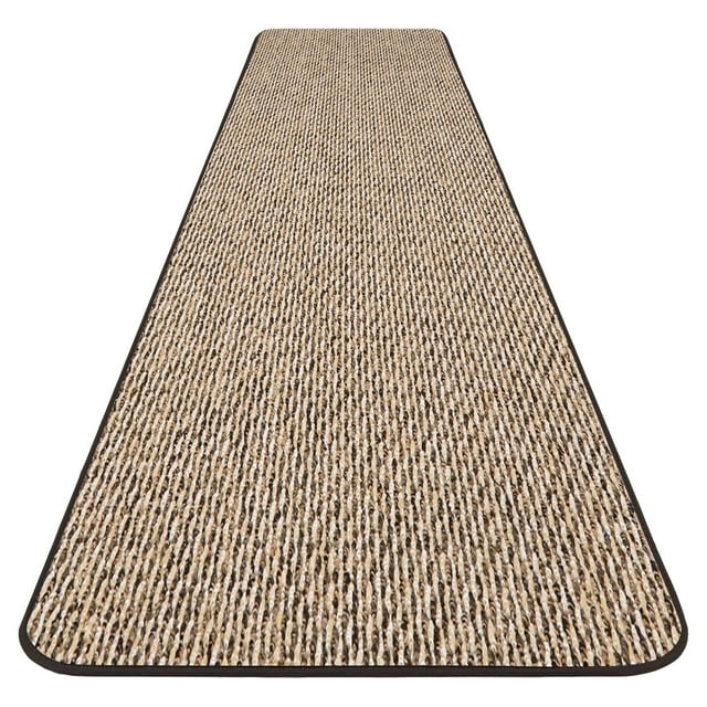 Skid-resistant Carpet Runner - Black Ripple - 4 Ft. X 36 In. - Many Other Sizes to Choose From