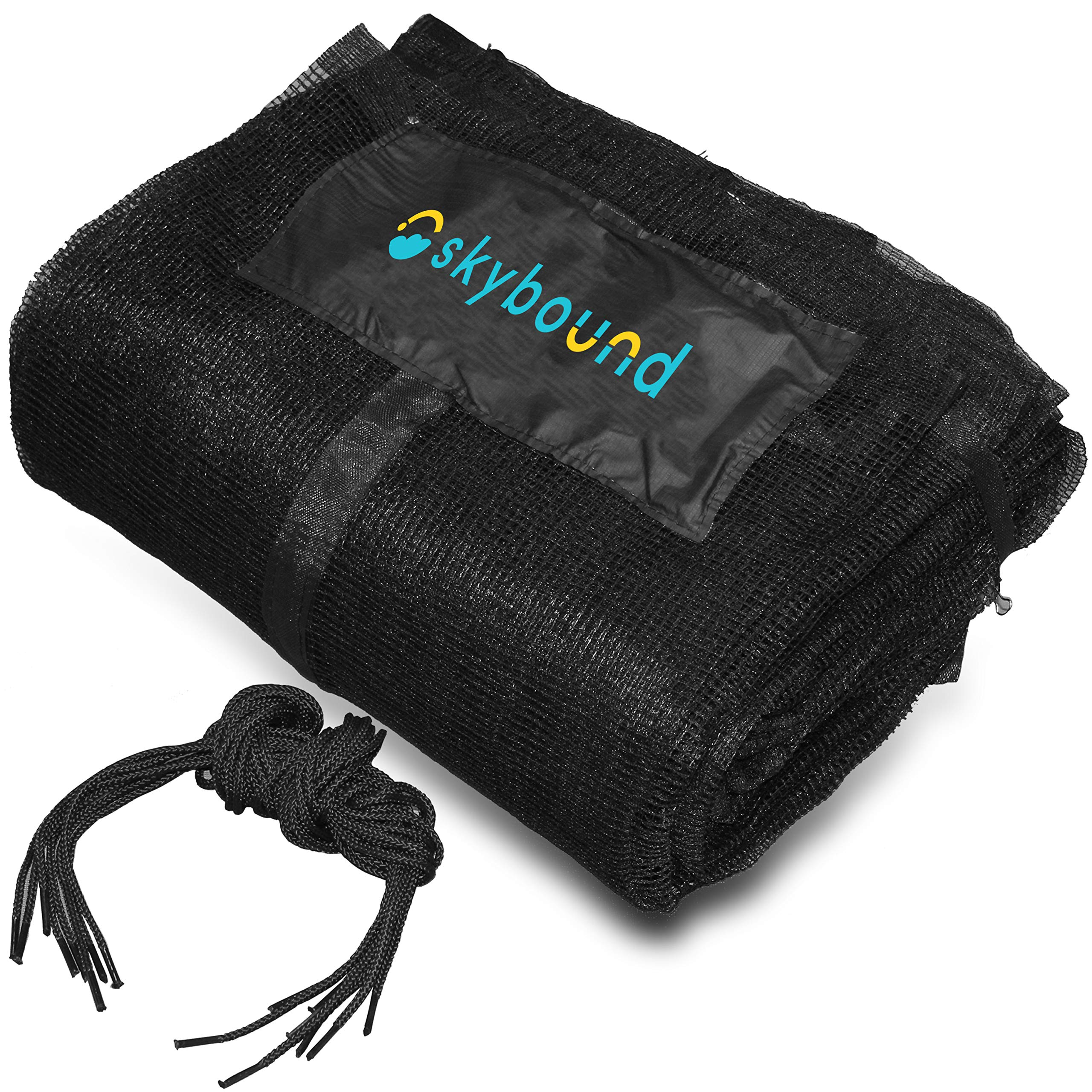 SkyBound Replacement Trampoline Safety Net Enclosure - Fits 14ft Trampolines that have 6 Straight Poles and Pole Caps w/ Bolts - Net Only!
