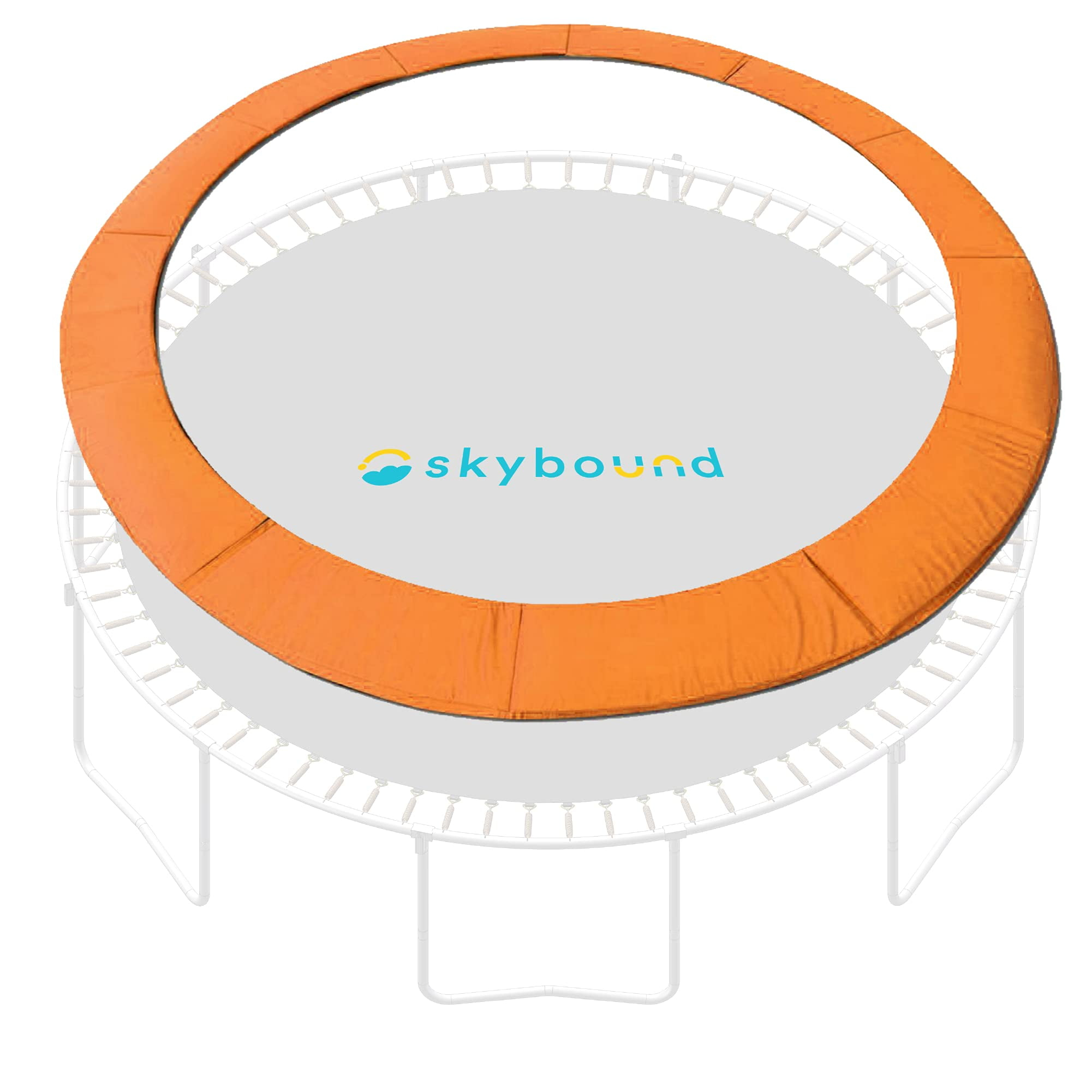 SkyBound Universal Trampoline Safety Pad,Round Trampoline Spring Cover for 15Ft Trampoline Frame Fits up to 8" Springs - Orange