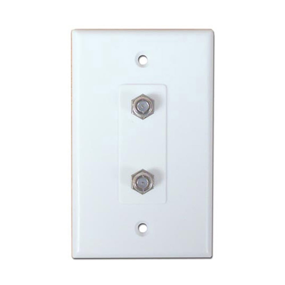 Skywalker Signature Series, Wall Plate W/Dual F-81, White