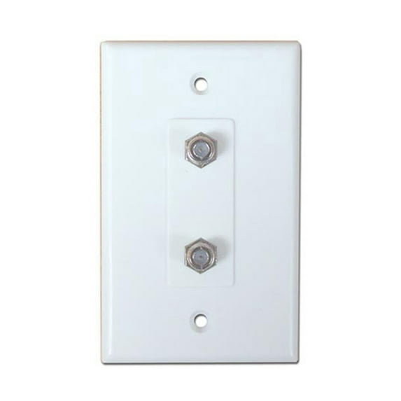 Skywalker Signature Series, Wall Plate W/Dual F-81, White