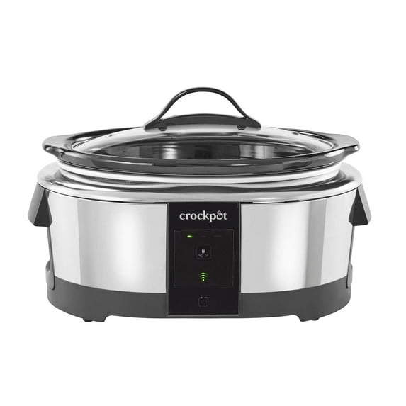 Open Box Slow Cooker 6-Quart Programmable Stainless Steel Compatible w/ Alexa (Good)