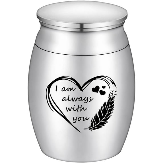 Small Keepsake Urn for Dad Mini Cremation Urns Decorative Memorial Funeral Ashes Holder Silver Engraved Stainless Steel Container for Dad Father 1.57 x 1.18 Inch-My Dad My Hero My Angel