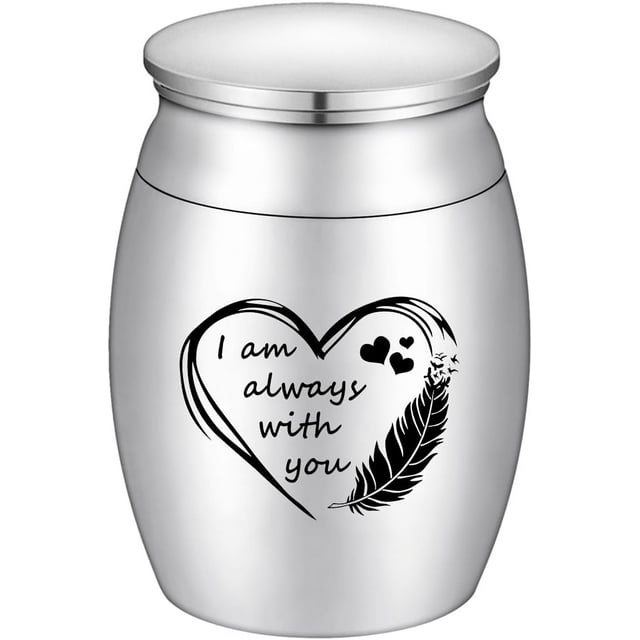 Small Keepsake Urn for Dad Mini Cremation Urns Decorative Memorial Funeral Ashes Holder Silver Engraved Stainless Steel Container for Dad Father 1.57 x 1.18 Inch-My Dad My Hero My Angel