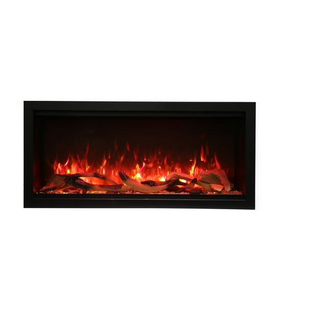 Smart 42" Extra Tall Clean face Electric Built-in with black steel surround