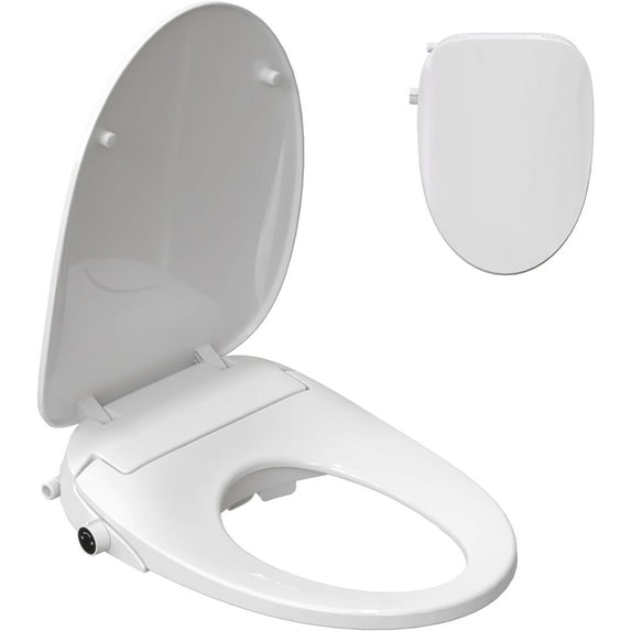 MyDepot Smart Bidet Toilet Seat with Heated Water,Adjustable Washing Settings,Warm Seat,Self-Cleaning